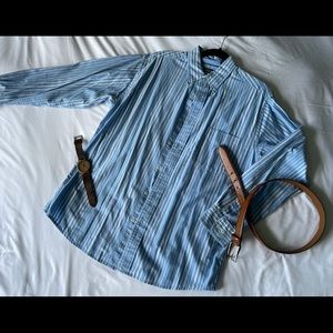 Blue St. John’s Bay dress shirt, M